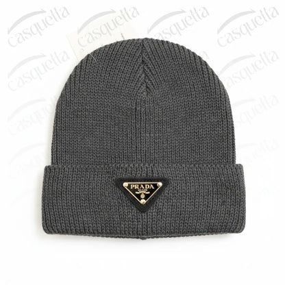 Bonnet Tricoté P r a d a Unisexe - Gris