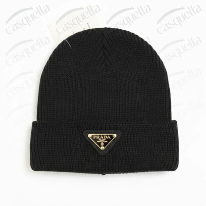 Bonnet Tricoté P r a d a Unisexe - Noir
