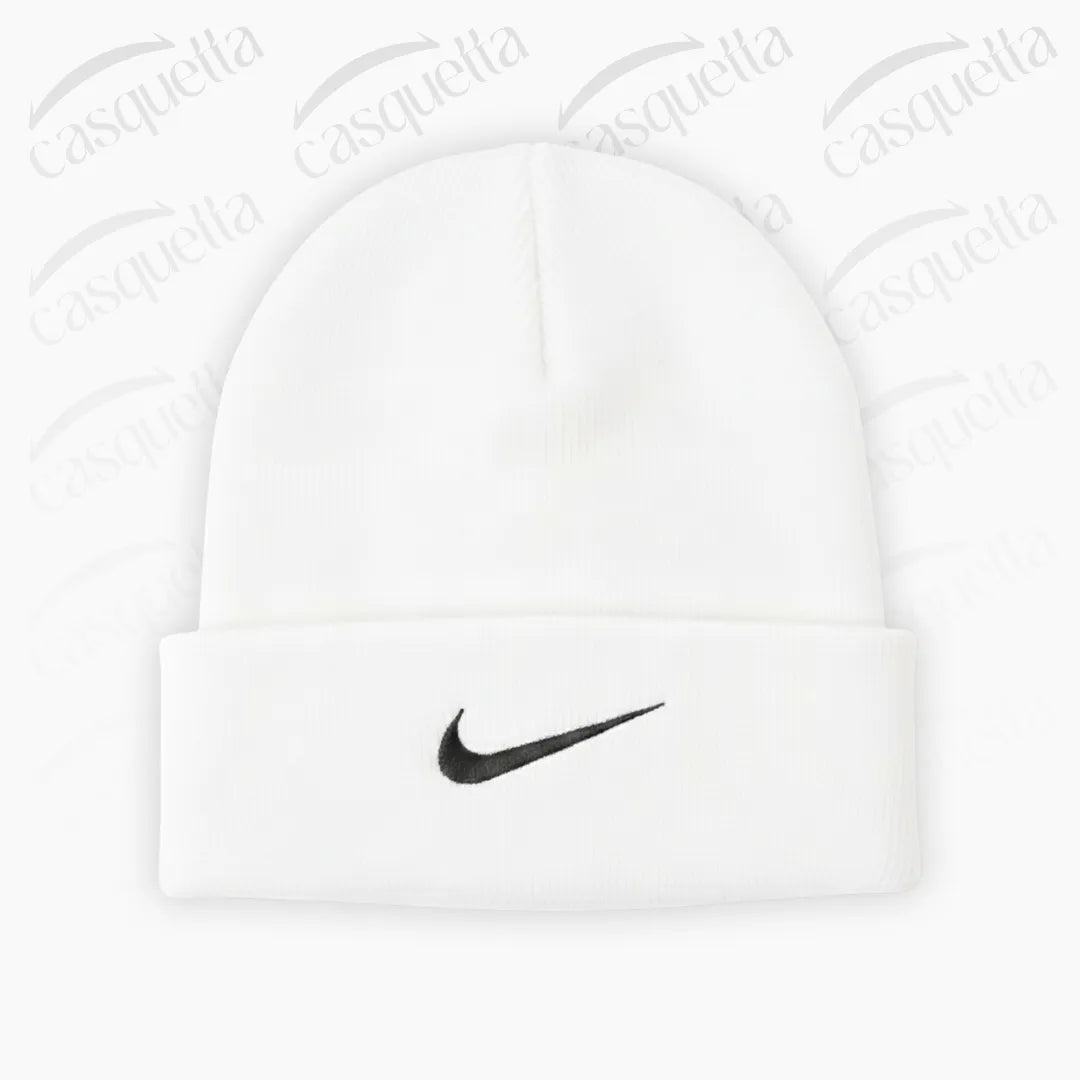 Bonnet Tricoté N i k e Unisexe - Blanc