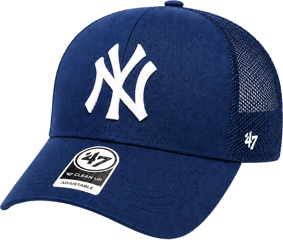NY Trucker - BleuMarine**Blanc