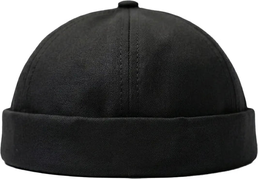 Brimless hat - Simple Noir